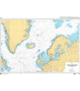 OceanGrafix French (SHOM) Nautical Chart 5417 Océan Atlantique Nord et mers boréales