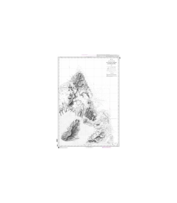 OceanGrafix French (SHOM) Nautical Chart 5476 De la Baie du Courrier à la Baie du Rodo