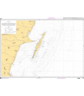 OceanGrafix French (SHOM) Nautical Chart 6155 Abords de lîle Sainte-Marie