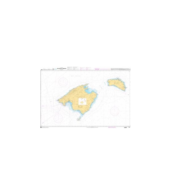 OceanGrafix French (SHOM) Nautical Chart 7781 Mallorca et Menorca