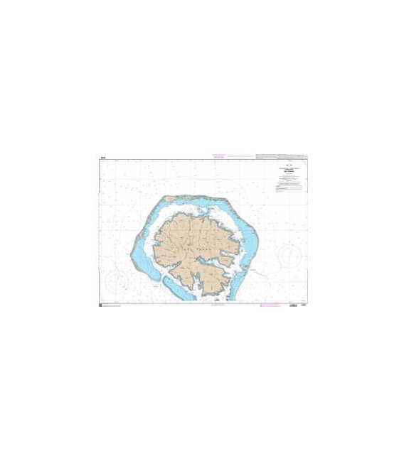 OceanGrafix French (SHOM) Nautical Chart 6283 Ile Tahaa