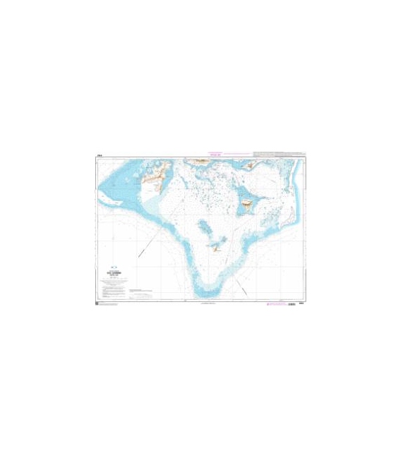 OceanGrafix French (SHOM) Nautical Chart 6462 Îles Gambier - Partie Sud