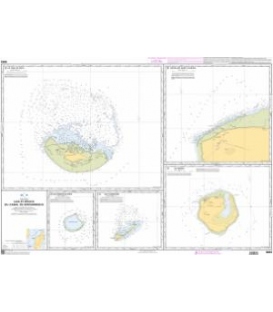 OceanGrafix French (SHOM) Nautical Chart 6643 Iles et récifs du canal de Mozambique