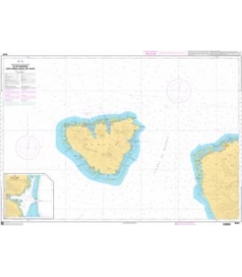 OceanGrafix French (SHOM) Nautical Chart 6658 Île de Moorea - Côte Nord-Ouest de Tahiti