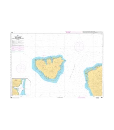 OceanGrafix French (SHOM) Nautical Chart 6658 Île de Moorea - Côte Nord-Ouest de Tahiti