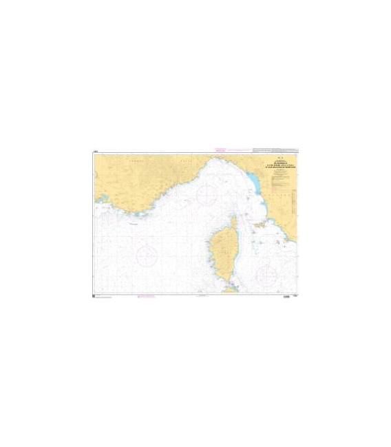 OceanGrafix French (SHOM) Nautical Chart 7204 De Marseille à lîle dElbe (Isola dElba) et aux Bouches de Bonifacio