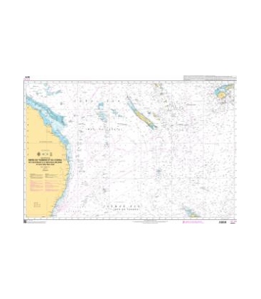 OceanGrafix French (SHOM) Nautical Chart 6670 Mers Tasman et Corail - Australie à Nouvelle-Zélande et Îles Fidji 