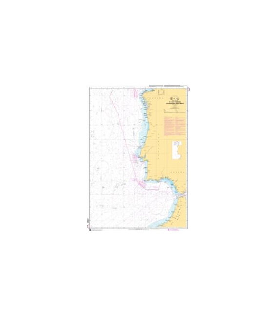 OceanGrafix French (SHOM) Nautical Chart 7212 De Cabo Finisterre à Casablanca (Dâr el Beïda)
