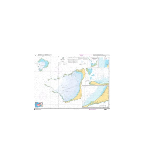 OceanGrafix French (SHOM) Nautical Chart 7218 Atolls dOuvéa et de Beautemps-Beaupré