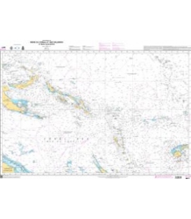 OceanGrafix French (SHOM) Nautical Chart 6671 Mers du Corail et des Salomon - et mers adjacentes