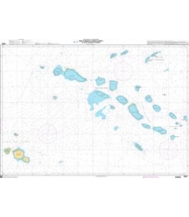 OceanGrafix French (SHOM) Nautical Chart 6689 Îles Tuamotu (Partie Ouest) - De Tahiti à Rangiroa et Makemo
