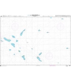 OceanGrafix French (SHOM) Nautical Chart 6690 Îles Tuamotu (partie centrale) - De Makemo à Tatakoto