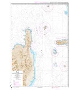 OceanGrafix French (SHOM) Nautical Chart 6713 Côte Nord-Est de la Corse - Canal de Corse