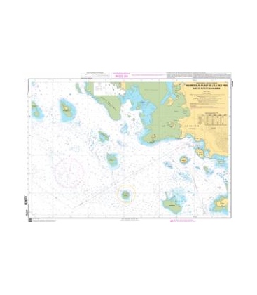 OceanGrafix French (SHOM) Nautical Chart 6770 Abords Sud-Ouest de lÎle des Pins - Baies de Kuto et de Kanuméra