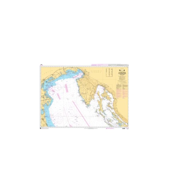 OceanGrafix French (SHOM) Nautical Chart 7244 De Porto Corsini à Velebitski Kanal - Golfe de Venise - Golfe de Venise