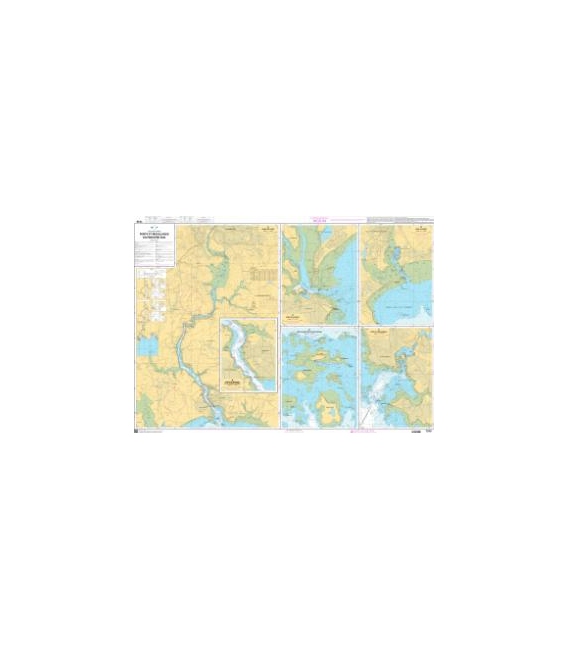 OceanGrafix French (SHOM) Nautical Chart 7249 Ports et Mouillages en Finistère Sud