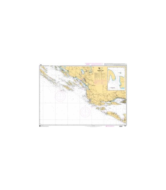 OceanGrafix French (SHOM) Nautical Chart 7696 Šibenik - Split