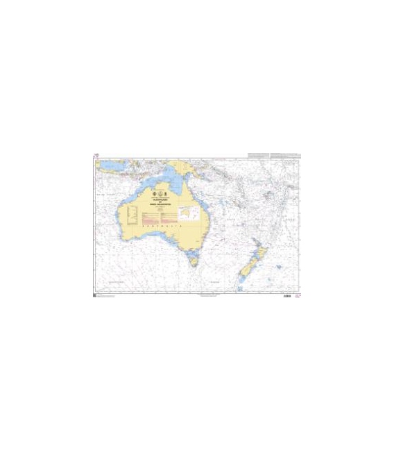 OceanGrafix French (SHOM) Nautical Chart 7271 Australasie et mers adjacentes