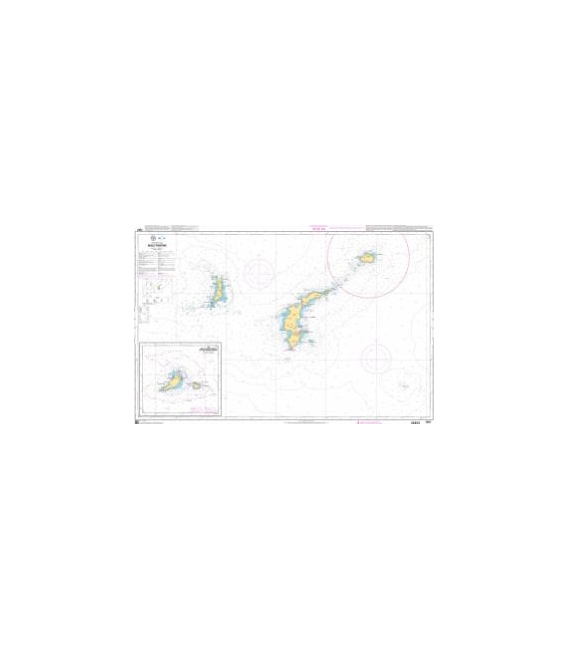 OceanGrafix French (SHOM) Nautical Chart 7287 Isole Pontine