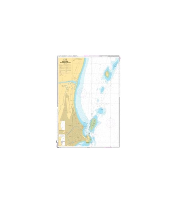 OceanGrafix French (SHOM) Nautical Chart 7683 Port et Passes de Toamasina (Tamatave)