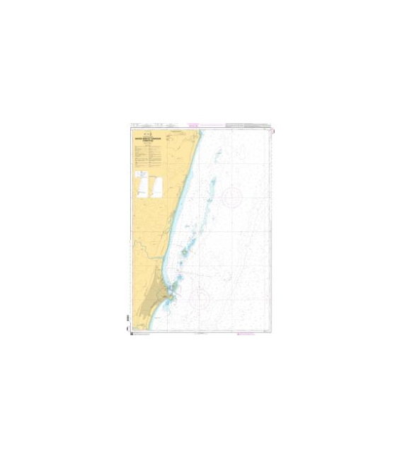 OceanGrafix French (SHOM) Nautical Chart 7682 Abords Nord de Toamasina (Tamatave)