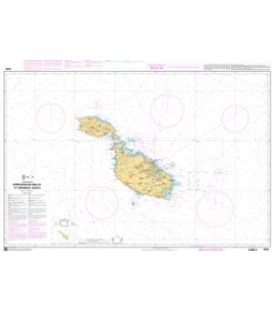 OceanGrafix French (SHOM) Nautical Chart 7676 Approches de Malta et Għawdex (Gozo)