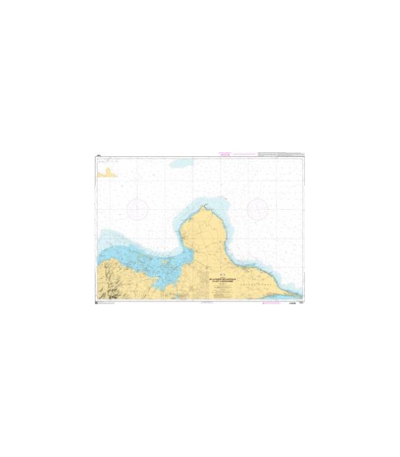 OceanGrafix French (SHOM) Nautical Chart 7302 De la Pointe des Châteaux à lIlet à Kahouanne