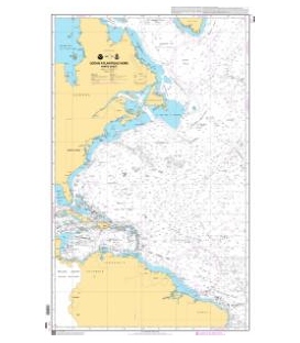 OceanGrafix French (SHOM) Nautical Chart 7043 Océan Atlantique Nord - Partie Ouest