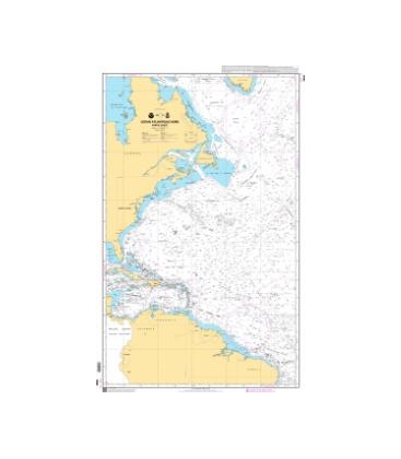 OceanGrafix French (SHOM) Nautical Chart 7043 Océan Atlantique Nord - Partie Ouest