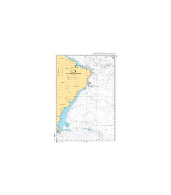 OceanGrafix French (SHOM) Nautical Chart 7044 De la Terre de Feu au Vénézuéla