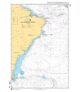 OceanGrafix French (SHOM) Nautical Chart 7044 De la Terre de Feu au Vénézuéla