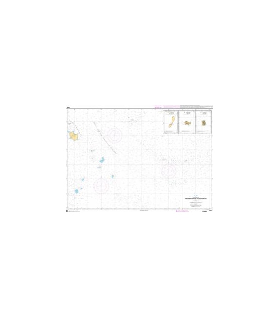 OceanGrafix French (SHOM) Nautical Chart 7049 Des îles Loyauté à lîle Hunter