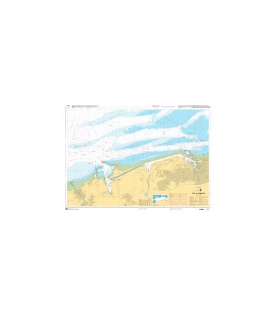 OceanGrafix French (SHOM) Nautical Chart 7057 Port de Dunkerque
