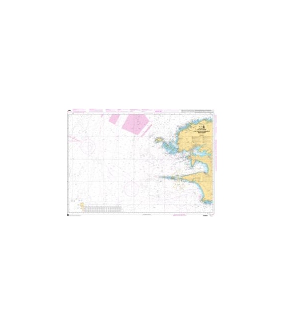 OceanGrafix French (SHOM) Nautical Chart 7066 De lÎle Vierge à la Pointe de Penmarch - Abords de Brest