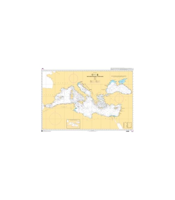 OceanGrafix French (SHOM) Nautical Chart 7081 Mer Méditerranée et Mer Noire