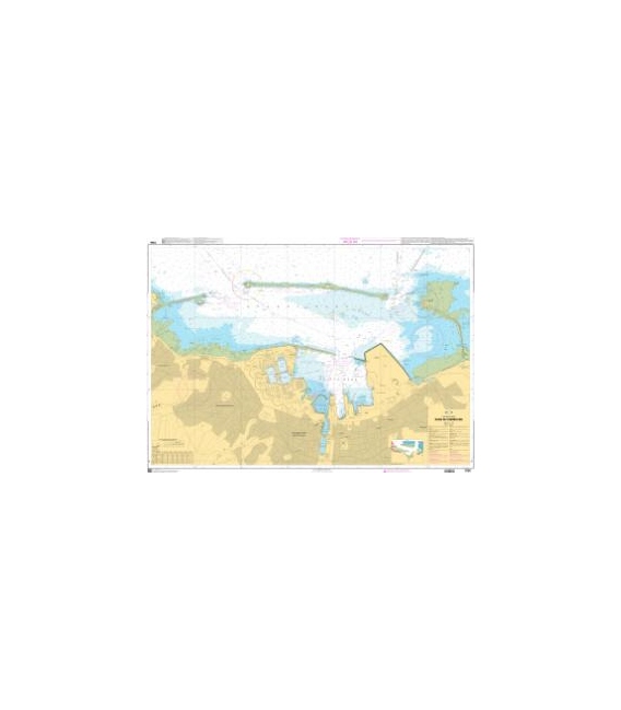 OceanGrafix French (SHOM) Nautical Chart 7086 Rade de Cherbourg