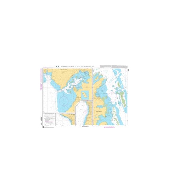 OceanGrafix French (SHOM) Nautical Chart 7089 Saint-Pierre, Case-Pilote, Cul-de-Sac du Marin, Baie du Vauclin