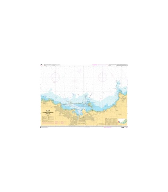 OceanGrafix French (SHOM) Nautical Chart 7092 De la Pointe de Nacqueville au Cap Lévi - Rade de Cherbourg