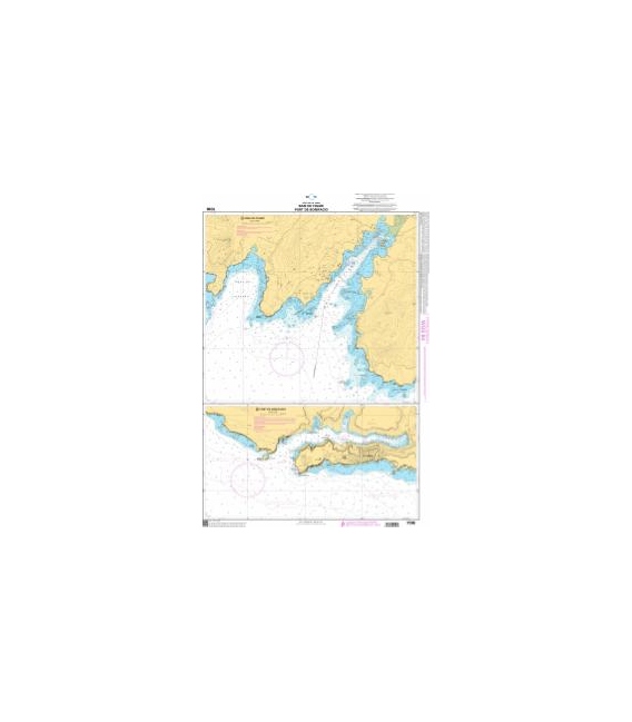 OceanGrafix French (SHOM) Nautical Chart 7096 Baie de Figari - Port de Bonifacio