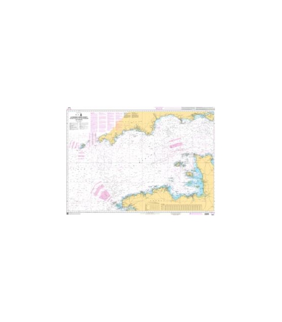 OceanGrafix French (SHOM) Nautical Chart 7311 La Manche (Partie Ouest) - De Isles of Scilly et de lÎle dOuessant aux Casquets