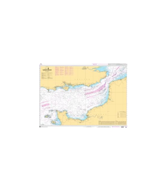 OceanGrafix French (SHOM) Nautical Chart 7312 La Manche (Partie Est) - Des Casquets au Pas de Calais