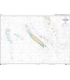 OceanGrafix French (SHOM) Nautical Chart 7321 Des Récifs Bampton à lîle Hunter - Nouvelle-Calédonie - Vanuatu