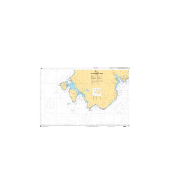 OceanGrafix French (SHOM) Nautical Chart 7332 De Isola San Pietro à Cagliari