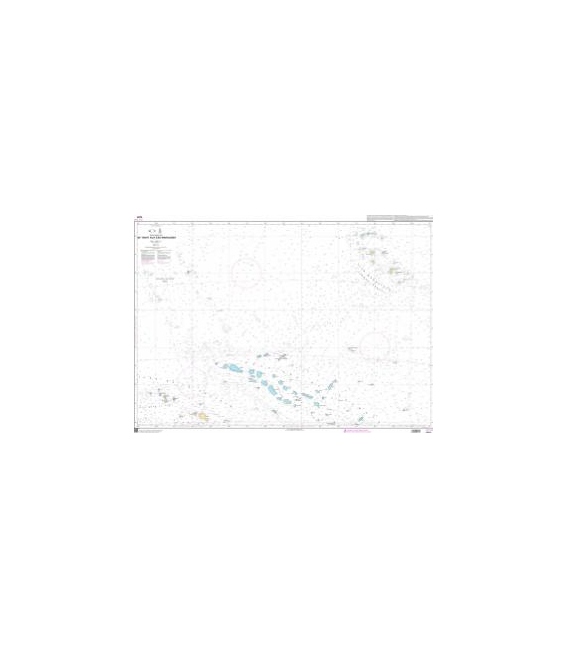 OceanGrafix French (SHOM) Nautical Chart 7371 De Tahiti aux Îles Marquises