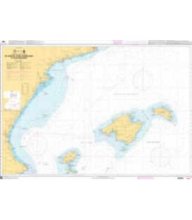OceanGrafix French (SHOM) Nautical Chart 7661 De Cabo de la Nao à Barcelona et Islas Baleares