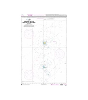 OceanGrafix French (SHOM) Nautical Chart 7171 Approches des Îles Saint-Paul et Amsterdam