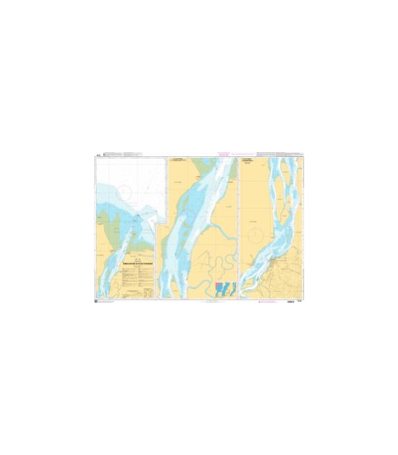 OceanGrafix French (SHOM) Nautical Chart 7376 Embouchure du fleuve Maroni
