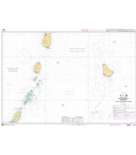 OceanGrafix French (SHOM) Nautical Chart 7629 Petites Antilles - Partie Sud - De Saint Lucia à Grenada et Barbados