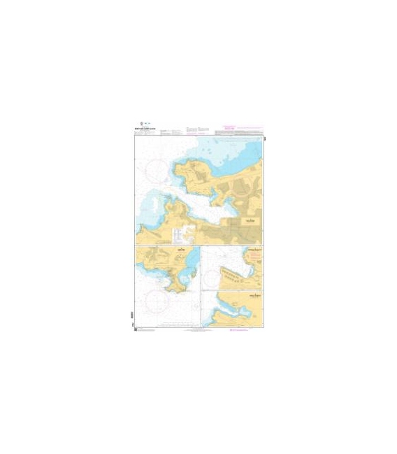 OceanGrafix French (SHOM) Nautical Chart 7622 Ports de Saint Lucia