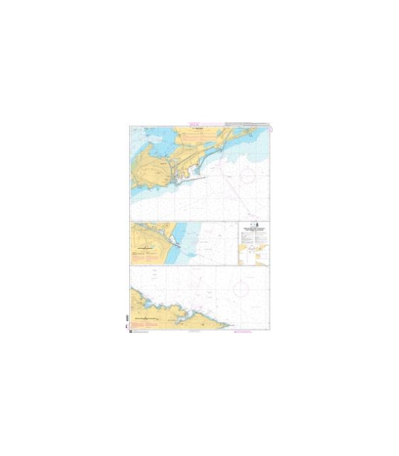 OceanGrafix French (SHOM) Nautical Chart 7434 Ports de Sète, Port-la-Nouvelle, Port-Vendres et Collioure